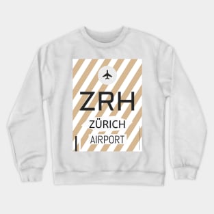 ZRH Zurich Alpine chocolate Crewneck Sweatshirt